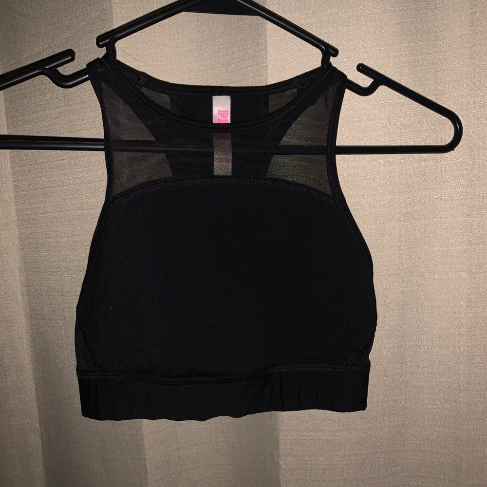 PINK. Sports bra. Racer back